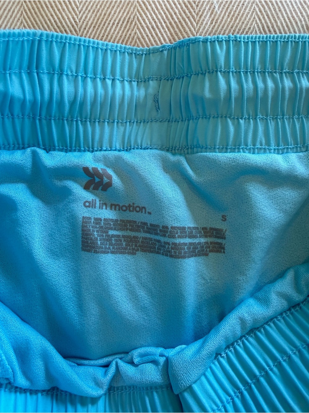 Target All In Motion Blue Workout Running Shorts - Picture 3 of 3